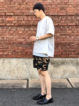 「DANASSA（ダナッサ）のアイテム」を使った、くるまやさん（メンズ・165cm）の夏コーディネート