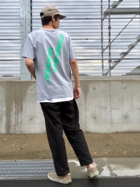 「COMPLETE FINESSE（コンプリートフィネス）のアイテム」を使った、くるまやさん（メンズ・165cm）の夏コーディネート
