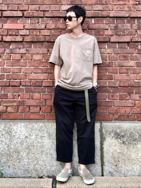 「Esperanto（エスペラント）のアイテム（アクセサリー）」を使った、くるまやさん（メンズ・165cm）の夏コーディネート