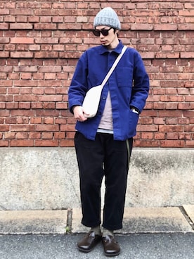 「WAIPER.inc（ワイパーインク）のアイテム（カバーオール）」を使った、くるまやさん（メンズ・165cm）の冬コーディネート