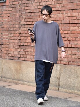 「リーバイス」｜くるまやさん（メンズ・165cm）の春コーディネート