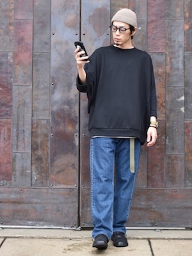 「Esperanto（エスペラント）のアイテム」を使った、くるまやさん（メンズ・165cm）の春コーディネート