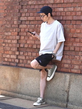 「ct70」｜「アイテム（腕時計）」を使った、くるまやさん（メンズ・165cm）の夏コーディネート