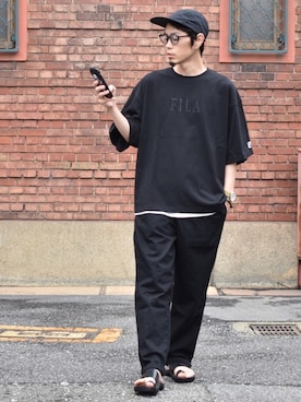 くるまやさん(メンズ・165cm)の夏コーディネート