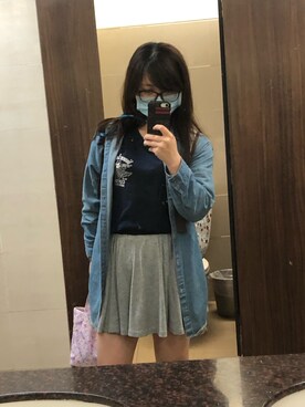 「holiday」｜「アイテム（デニムジャケット）」を使った、cheche さん（レディース・157cm）の夏コーディネート