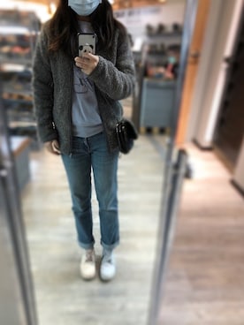 「日常」｜「アイテム（その他アウター）」を使った、cheche さん（レディース・157cm）の冬コーディネート