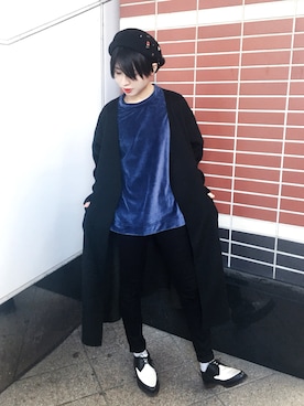 「HARE（ハレ）のアイテム（その他アウター）」を使った、SHUさん（レディース・162cm）の冬コーディネート