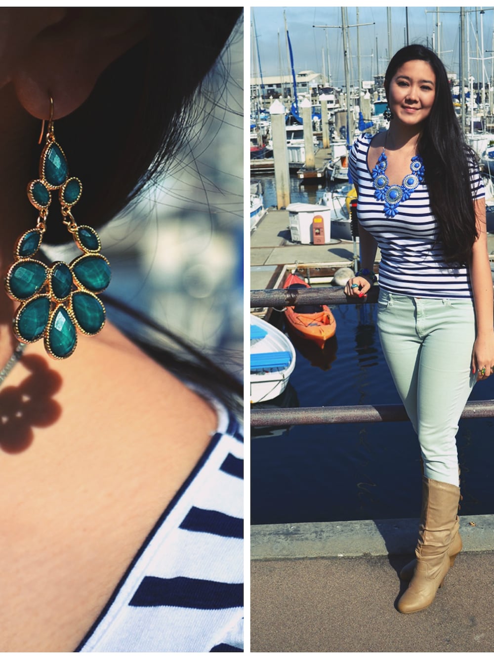 「beaded、boots、earrings、http://letote.com/、http://www.forever21.com/product/product.aspx?br=F21&category=shoes_boots&productid=2040495600&variantid=、http://www.swellcaroline.com/、jeans、necklace、top、ZARA」｜Elise Armitageさん（レディース）の秋コーディネートの1枚目の写真