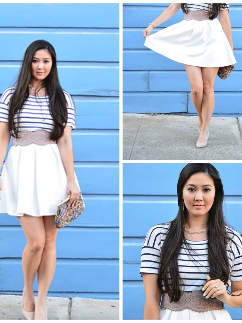 「BANANA REPUBLIC、bracelet、clutch、dress、FOREVER 21、heels、target、top、vintage、ZARA」｜Elise Armitageさん（レディース）の秋コーディネートの1枚目の写真