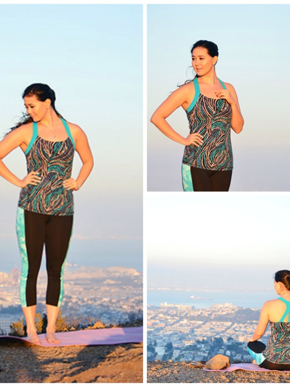 「9th and Elm、activewear、capri、FOREVER 21、LUCY、necklace、pendant、spandex」｜Elise Armitageさん（レディース）の秋コーディネートの1枚目の写真