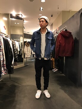 にっしーさん（メンズ・175cm）の冬コーディネート