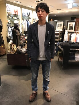 にっしーさん（メンズ・175cm）の春コーディネート