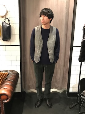 「T-JACKET（ティージャケット）のアイテム」を使った、にっしーさん（メンズ・175cm）の秋コーディネート