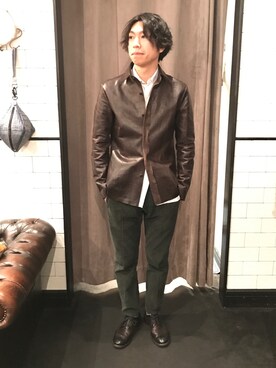 「Bevilacqua（ベヴィラクア）のアイテム」を使った、にっしーさん（メンズ・175cm）の冬コーディネート