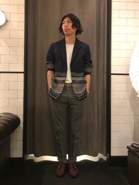 「T-JACKET（ティージャケット）のアイテム」を使った、にっしーさん（メンズ・175cm）の夏コーディネート