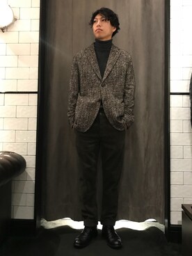 「T-JACKET（ティージャケット）のアイテム」を使った、にっしーさん（メンズ・175cm）の秋コーディネート