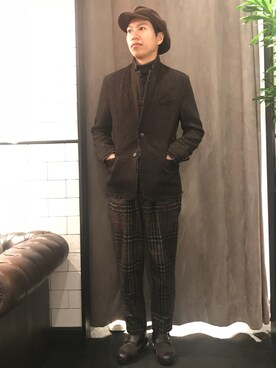 にっしーさん（メンズ・175cm）の冬コーディネート