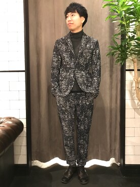 にっしーさん（メンズ・175cm）の冬コーディネート