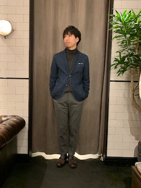 にっしーさん（メンズ・175cm）の冬コーディネート