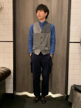 にっしーさん（メンズ・175cm）の春コーディネート