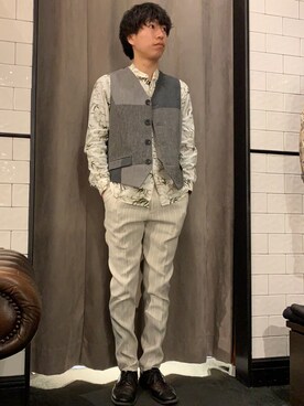 にっしーさん（メンズ・175cm）の春コーディネート