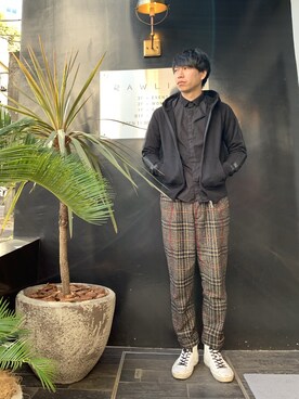 「TRANSIT（トランジット）のアイテム（トップス）」を使った、にっしーさん（メンズ・175cm）の冬コーディネート