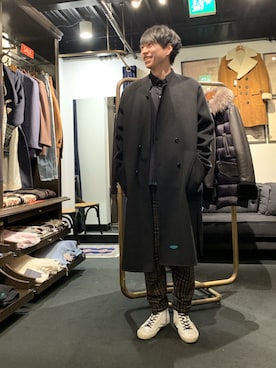 「TRANSIT（トランジット）のアイテム（トップス）」を使った、にっしーさん（メンズ・175cm）の冬コーディネート