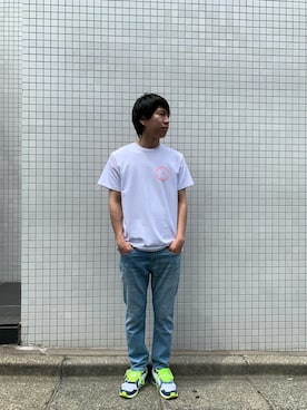 「SEAGREEN（シーグリーン）のアイテム」を使った、にっしーさん（メンズ・175cm）の春コーディネート