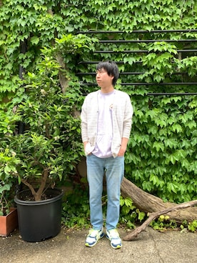 「SEAGREEN（シーグリーン）のアイテム」を使った、にっしーさん（メンズ・175cm）の春コーディネート