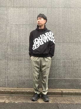 「DSQUARED2（ディースクエアード）のアイテム（パーカー）」を使った、にっしーさん（メンズ・175cm）の夏コーディネート