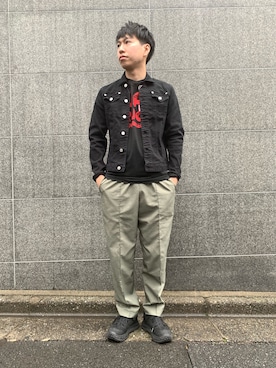 「DSQUARED2（ディースクエアード）のアイテム（ブルゾン）」を使った、にっしーさん（メンズ・175cm）の夏コーディネート