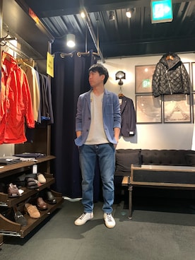 「birdog（バードック）のアイテム」を使った、にっしーさん（メンズ・175cm）の夏コーディネート