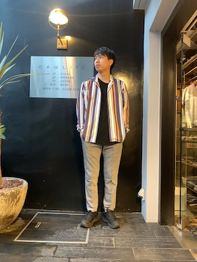 「Bevilacqua（ベヴィラクア）のアイテム」を使った、にっしーさん（メンズ・175cm）の夏コーディネート