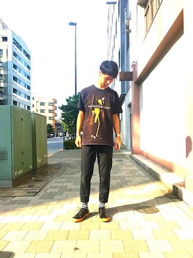 「Michael Jackson（マイケルジャクソン）のアイテム」を使った、『nagaoka』さん（メンズ・178cm）の夏コーディネート