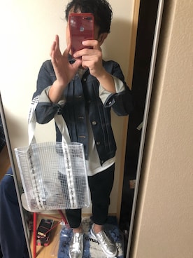 「アイテム（スリッポン、シルバー系）」を使った、8bさん（メンズ・168cm）の秋コーディネート