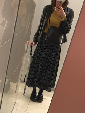「NATURAL BEAUTY BASIC（ナチュラルビューティーベーシック）のアイテム（ブルゾン）」を使った、りーさん（レディース・165cm）の冬コーディネート