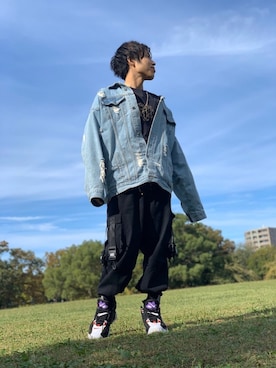 「EFFECTEN（エフェクテン）のアイテム（ジャケット/アウター）」を使った、ao∞さん（メンズ・165cm）の秋コーディネート