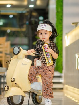 「CHARLES & KEITH（チャールズ & キース）のアイテム」を使った、kimiさん（キッズ・100cm）の秋コーディネート
