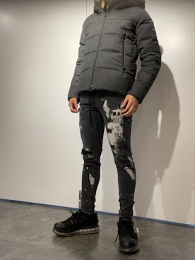 「アイテム（ダウンジャケット/コート）」を使った、DAISUKEさん（メンズ・177cm・20代）の冬コーディネート