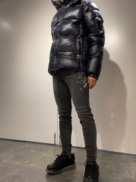 「アイテム（ダウンジャケット/コート）」を使った、DAISUKEさん（メンズ・177cm・20代）の冬コーディネート