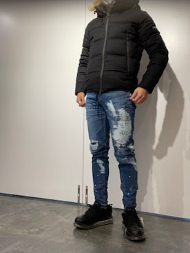 「アイテム（ダウンジャケット/コート）」を使った、DAISUKEさん（メンズ・167cm・20代）の冬コーディネート