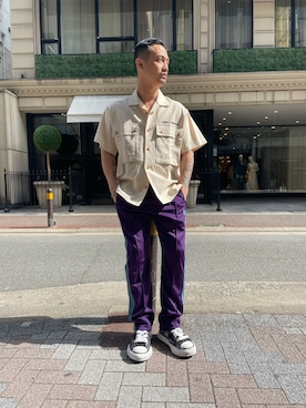 「LIBERE（リベーレ）のアイテム」を使った、DAISUKEさん（メンズ・177cm）の春コーディネート