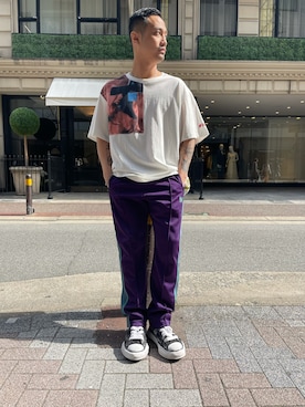 「LIBERE（リベーレ）のアイテム」を使った、DAISUKEさん（メンズ・177cm）の春コーディネート