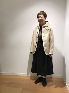 「アイテム（その他アウター）」を使った、SAEKIさん（レディース・155cm）の秋コーディネート