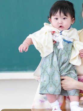 「NET（ネット）のアイテム」を使った、ginさん（キッズ・80cm）の冬コーディネート