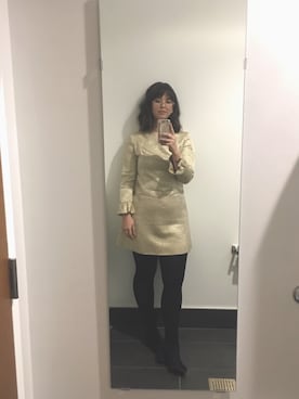 「H&M（エイチ・アンド・エム）のアイテム（ブーティ）」を使った、Mai-Lan さん（レディース・173cm）の冬コーディネート