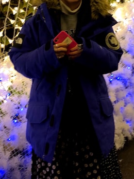 「Needles（ニードルス）のアイテム（リング）」を使った、pinaさん（レディース・157cm）の冬コーディネート