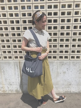 「TACS（タックス）のアイテム」を使った、somomiさん（レディース・163cm）の夏コーディネート