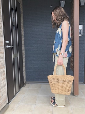 「TACS（タックス）のアイテム」を使った、somomiさん（レディース・163cm）の夏コーディネート