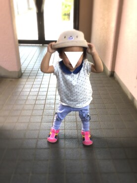 「1歳3ヶ月」｜「アイテム（その他）」を使った、ちゃあさん（キッズ・70cm）の春コーディネート